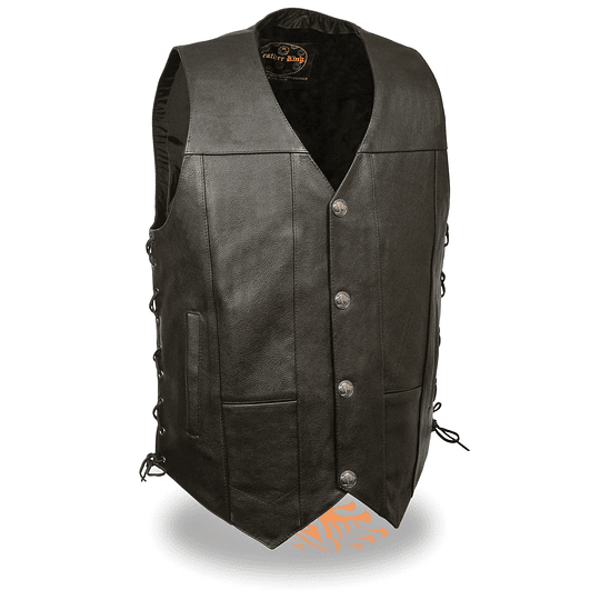 Chaleco Vest de cuero con amarra Milwaukee Leather - Image 1