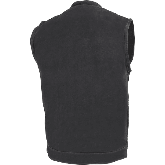 Chaleco Vest de Jeans Negro Milwaukee Leather - Image 2