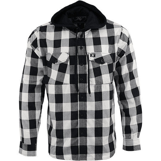 Camisa con gorro color negra con blanco moto Milwaukee Leather - Image 1