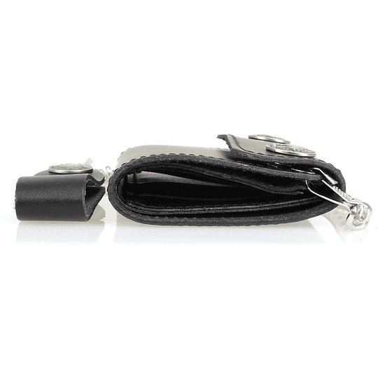 Billetera negra con cadena Milwaukee Leather - Image 5