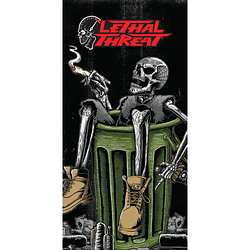 LETHAL THREAT Banner Skull And Trasher