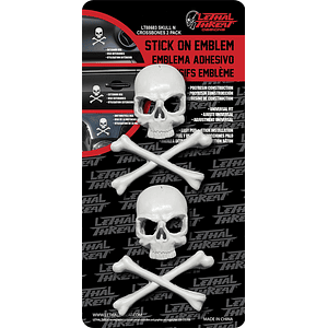 Lethal Threat Peel N Stick Skull & Cross Bone Skull