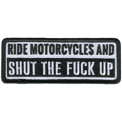 HOT LEATHERS Parche Patch Ride Motorcycles Shut 4x2