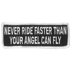 HOT LEATHERS Parche Patch Never Ride Faster 4x2