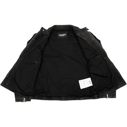 Milwaukee Leather Chaqueta de cuero negra fashion - Image 2