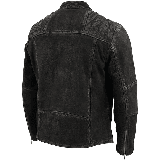 Milwaukee Leather Chaqueta de cuero negra fashion - Image 3