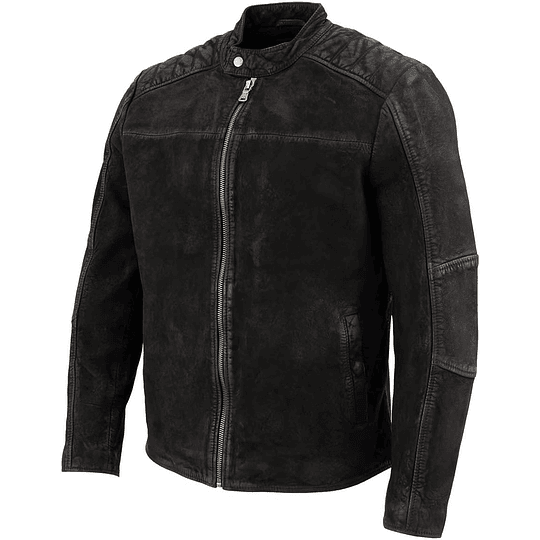 Milwaukee Leather Chaqueta de cuero negra fashion - Image 6