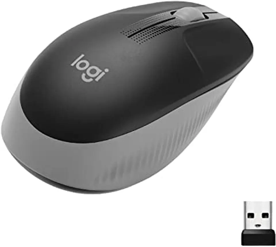 Mouse inalámbrico Logitech M190 Gris 2
