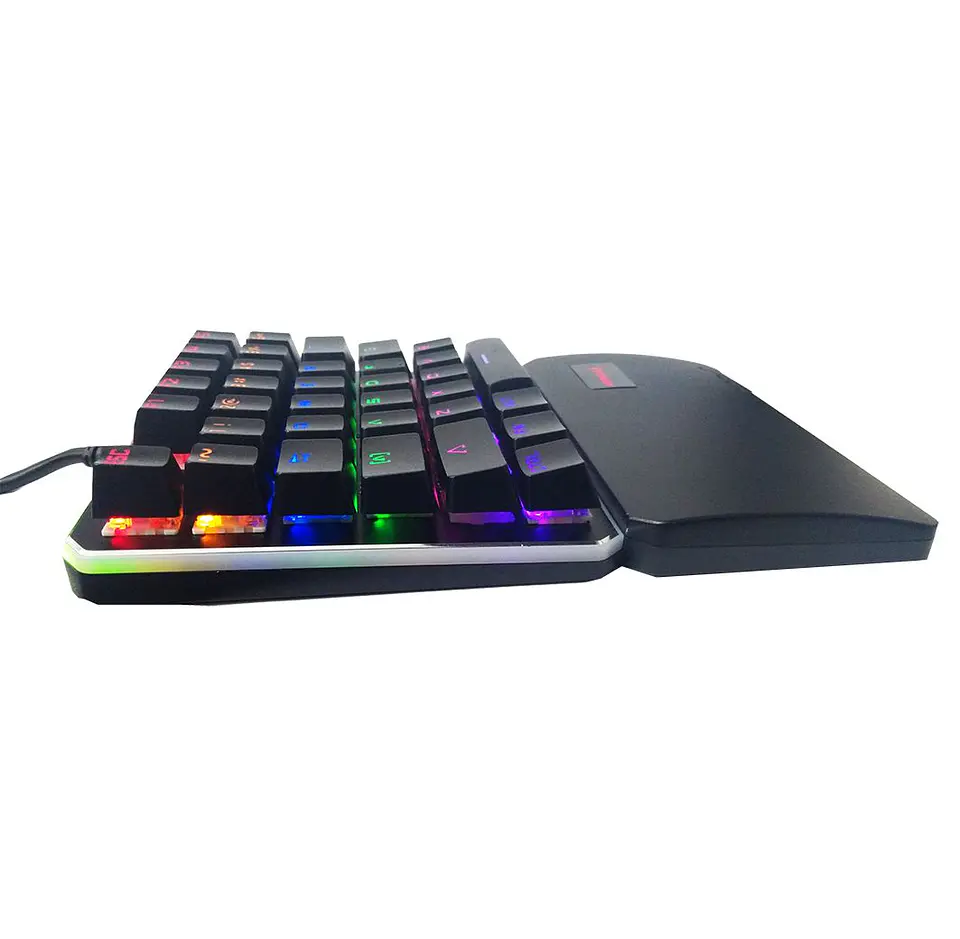 Teclado gamer RGB de 1 mano, 35 teclas 3