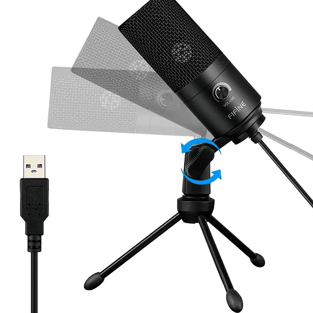 Micrófono Fifine K669 condensador cardioide black 3