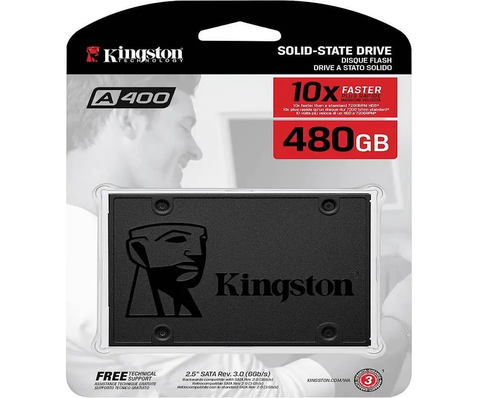 480GB Unidad SSD Kingston SSDNow A400, 2.5