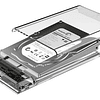 Cofre para disco duro 2.5 SATA USB 3.1 transparente