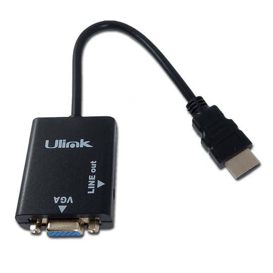 Cable adaptador HDMI a VGA con chip de audio