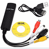 Capturadora de audio video USB para AV RCA, VHS y DVR