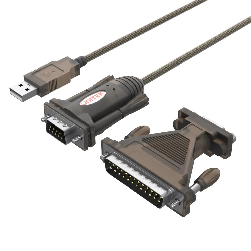 Adaptador USB a serial DB9 + DB25 UNITEK