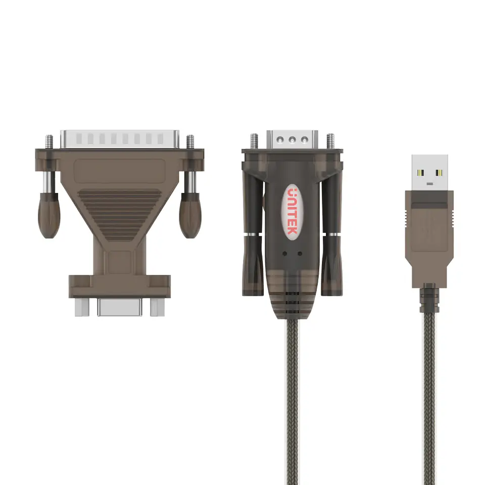 Adaptador USB a serial DB9 + DB25 UNITEK 3