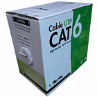 100M caja de cable de red CAT6 CCA 100MTS 23 AWG CCA 4X2X0 52 1