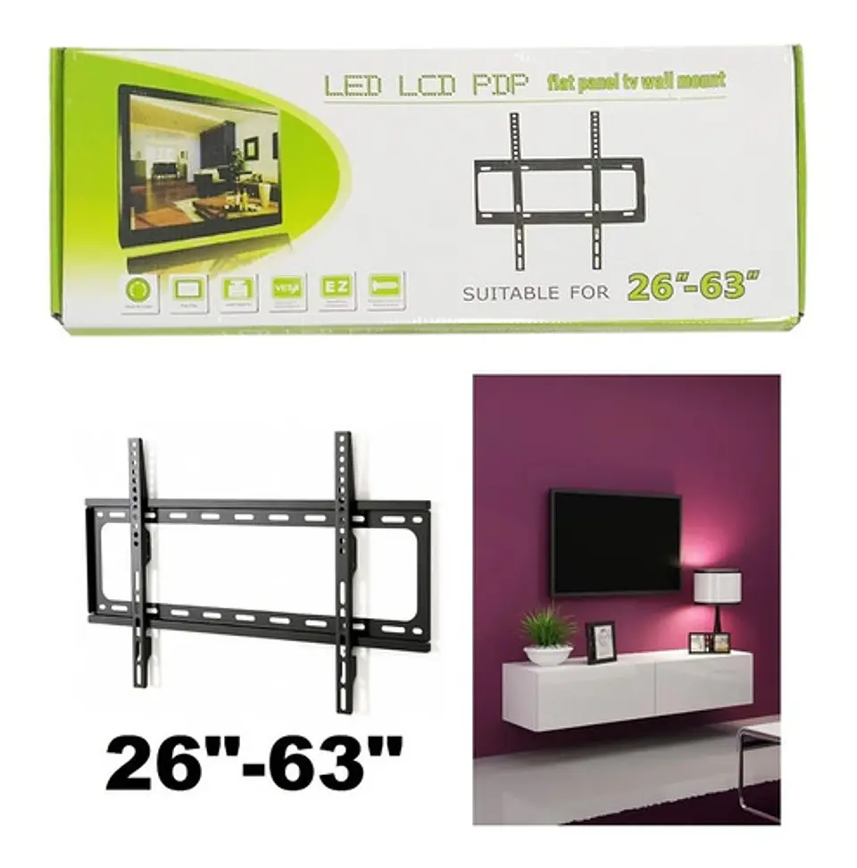 Soporte para TV pared FIJO 26″-63″ pulgadas 2