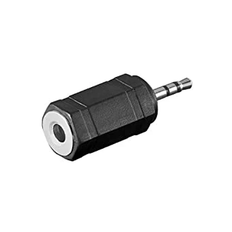 Adaptador de audio Jack mono 2.5 Hembra a 3.5 Macho