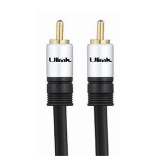 Cable de audio COAXIAL RCA A RCA DE 1 8 MTS de alta velocidad