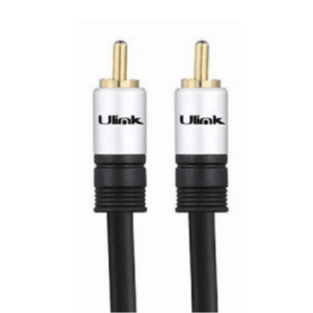 Cable de audio COAXIAL RCA A RCA DE 1 8 MTS de alta veloc