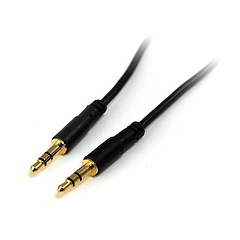 Cable Audio Mini Jack 3.5mm Macho A Mini Jack 3.5mm Macho Carcasa Metalica  Alta Calidad 2.5m