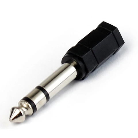 Adaptador de audio Jack audio 3.5 Hembra a 6.35 Macho