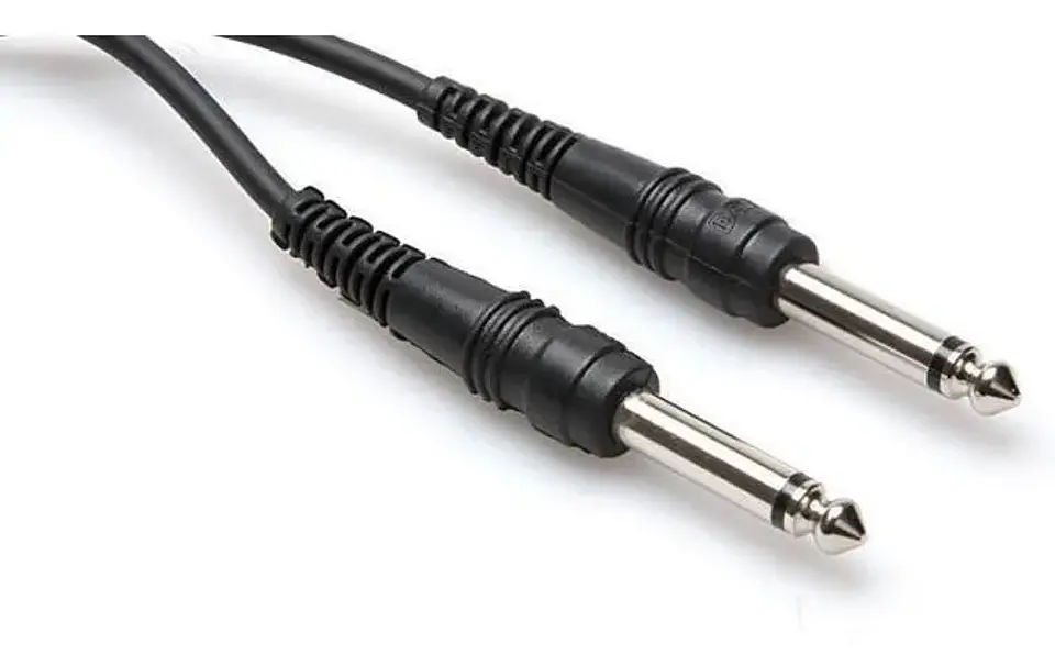 Cable de audio mono jack 6.35 M-M 3 MTS 1