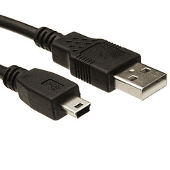 Cable USB 2.0 a mini USB 5 pines 1.8m