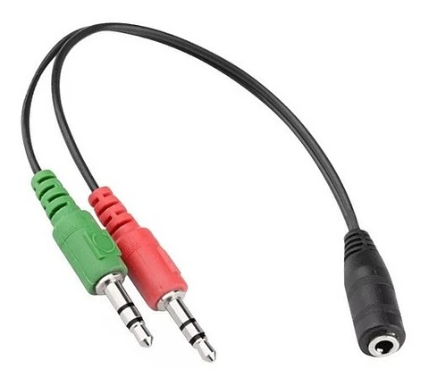 Cable de audio 3.5 H a 2 plug 3.5 M 15 CMS