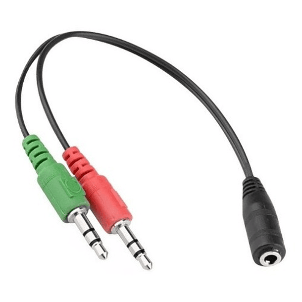 Cable de audio 3.5 H a 2 plug 3.5 M 15 CMS