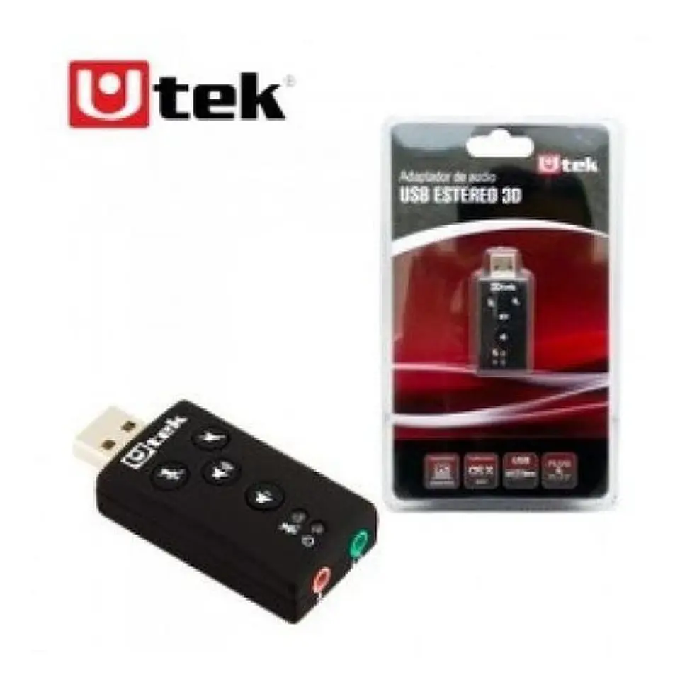 Tarjeta de sonido USB 3D 7.1 UTEK 2