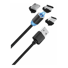 Cable usb 3 EN 1 magnetico 2.4 AMP 