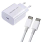 Cargador Turbo USB-C 20W + Cable tipo USB-C A USB-C - Miniatura 1