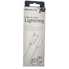 Cable de carga y datos LIGHTNING 2.4A BLANCO 1 MTS 2