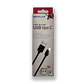 Cable de carga y datos MICRO USB 2.4A NEGRO 1 MTS  - Miniatura 3