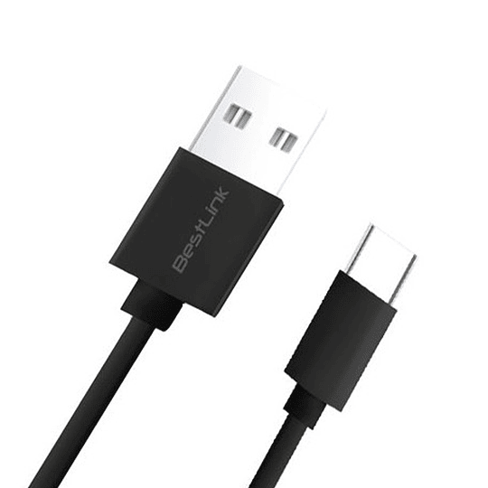 Cable de carga y datos 2.4A USB-C 2m