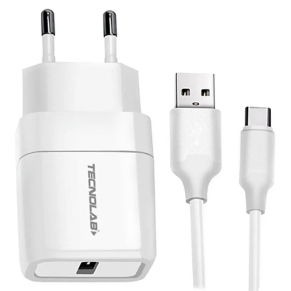 Cargador rapido turbo QC 3.0 TIPO C Blanco 1