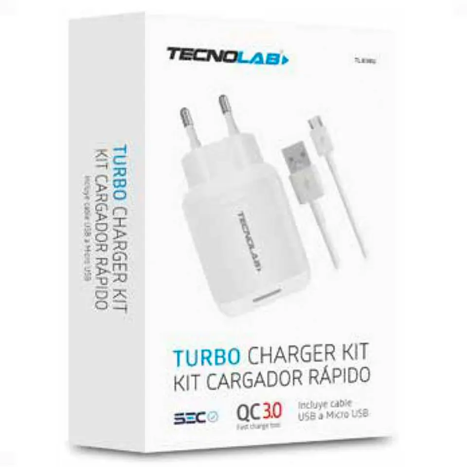 Cargador Certificado KIT TECNOLAB MICROUSB 2