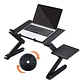 Mesa para notebook ajustable con ventilador y soporte mouse - Miniatura 3