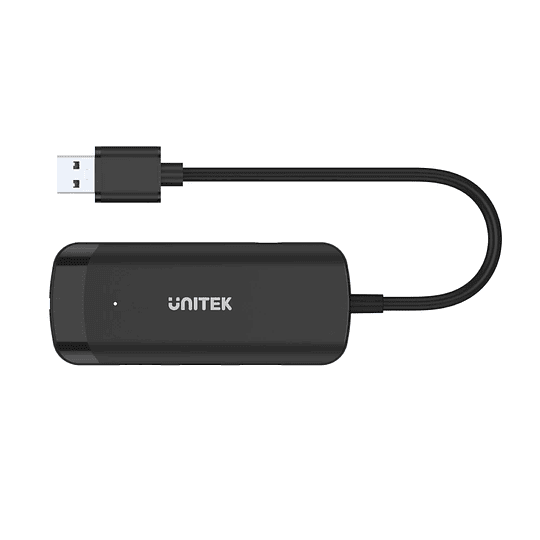 HUB 04+ USB 3.0 de 3 puertos USB 3.0 + 1 GIGABIT RJ45 Aluminio Gris