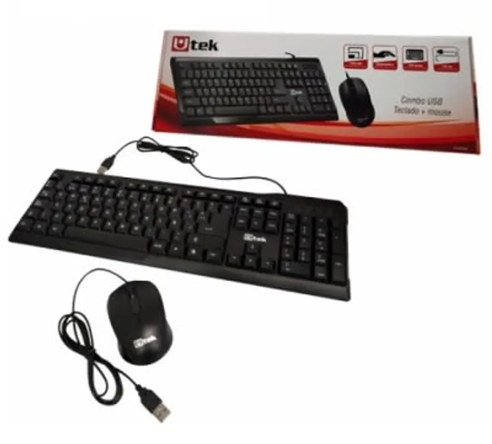 Kit teclado + mouse alámbrico UTEK 2