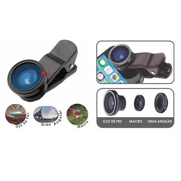 Kit ojo de pez 3 en 1 para smartphone y tablet 2