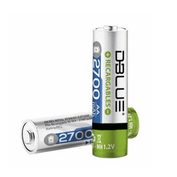 Pila AA Recargable 2700mAh 1,2v 1