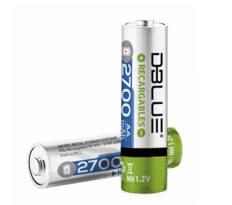 Pila AA Recargable 2700mAh 1,2v 1