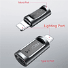 OTG adaptador USB-C A LIGHTNING NO MFI ROCK 