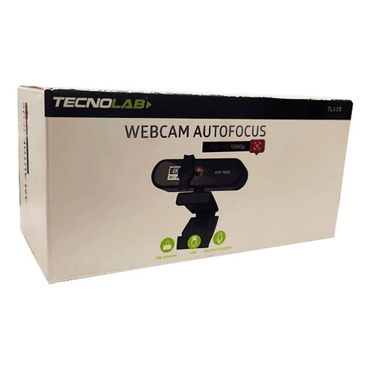 Webcam full HD 1080p con autofocus