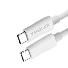 Cable de carga y datos USB-C A USB-C 18W 3A BLANCO 1 MTS  2