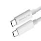 Cable de carga y datos USB-C A USB-C 18W 3A BLANCO 1 MTS  - Miniatura 2