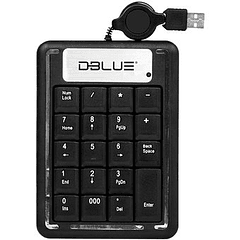 Teclado numerico con cable usb DBLUE